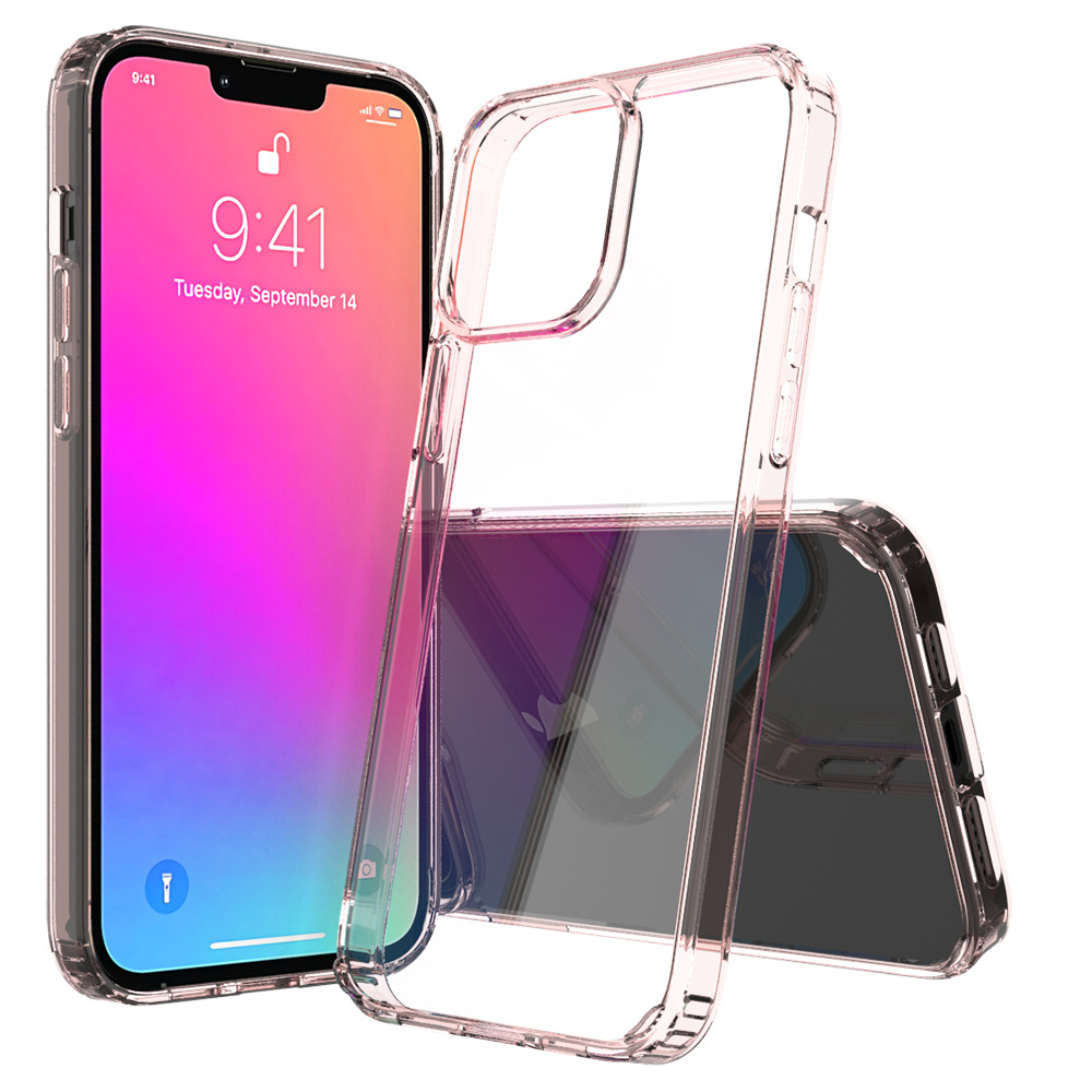 MOQ50 en stock para Apple iPhone15 dos en una tableta resistente a la caída de cristal todo incluido caja transparente del teléfono
