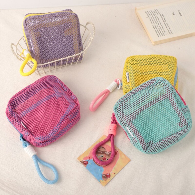 High-Looking Mesh Cosmetic Bag for Women, New Large-Capacity Portable Travel Toiletry Bag, Cosmetic Storage Bag
