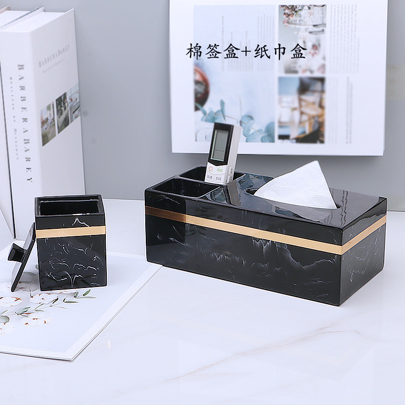 卫浴五件套欧式简约洗漱用品套装件刷牙漱口杯样板房浴室摆件轻奢|undefined