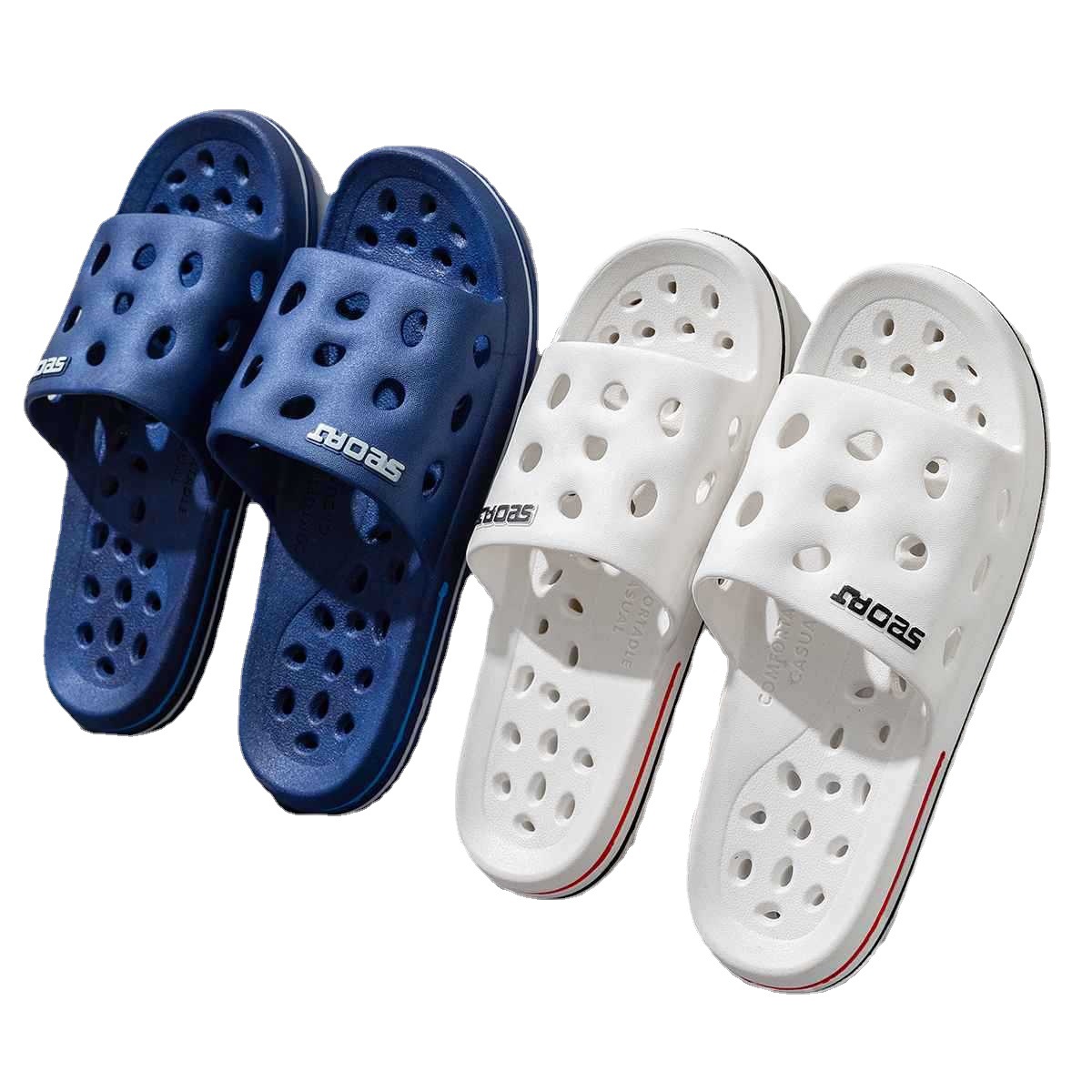Lidani Bathroom Men, Indoor Home Use, Non-Slip, Quick-Drying, Water-Draining, Perforated Slippers For Top Quality Women, Summer_voghion.com