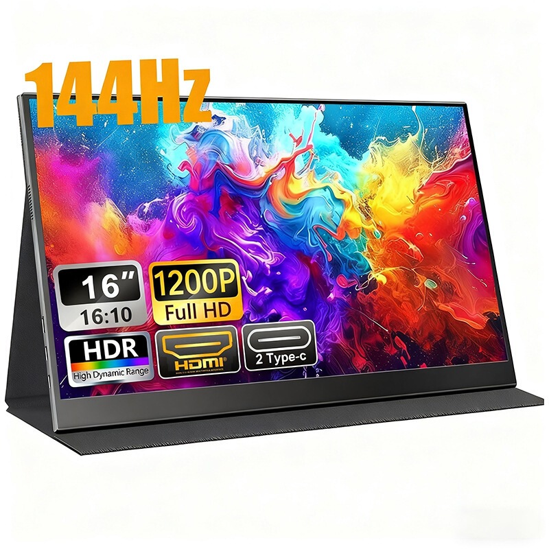 16inch 144Hz/75Hz portable monitor 1980*1200/2560*1440 portable screen 16inch 144Hz/75Hz portable monitor 1980*1200/2560*1440 portable screen