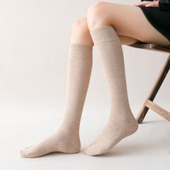 中長襪子JK小腿襪女美拉德潮襪純色簡約中筒襪保暖襪秋冬及膝襪