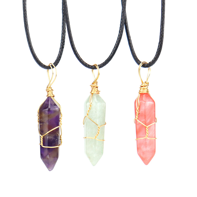 Organic golden hexagonal pendant