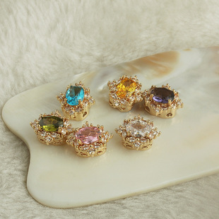 14k����ɫ����ʮ��ͨ���ʯ���� diy�ֹ��Ʒ��� �͹Ŵ������