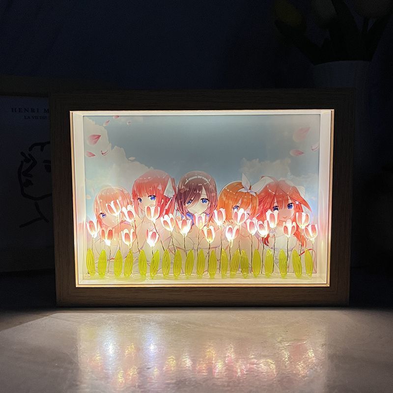 Romantic Light and Night Love Tulip Nightlight Xiao Yi Lu Shen Handmade DIY Peripheral Flower Sea to Send Best Friends