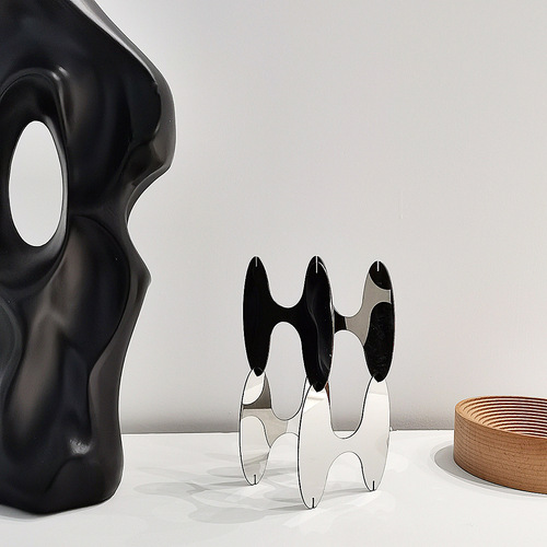 Nordic home acrylic ornaments niche original Nordic mid-century geometric mirror decorative art living room ornaments