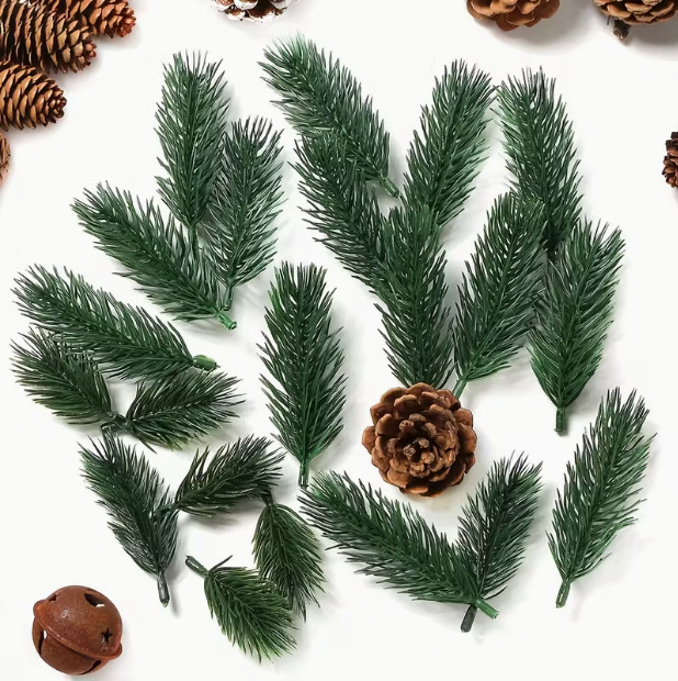 Christmas Pine Needles, Simulated Plants, Simulated Pine Needles, Aquatic Plants, Christmas Decoration Accessories, Cuttings and Flower Arrangement Accessories, DIY Green Plants