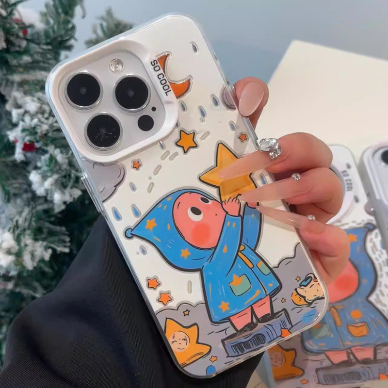 Raincoat Star Suitable for New Apple 17Promax High-Value Phone Case Iphone16 Niche 15 Cute for Girls Raincoat Star Suitable for New Apple 17Promax High-Value Phone Case Iphone16 Niche 15 Cute for Girls