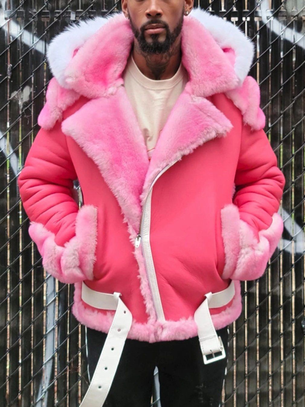 утолщенный розовый