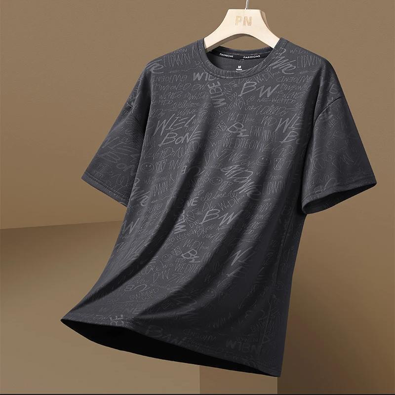 Men's silk summer trend T-shirt
