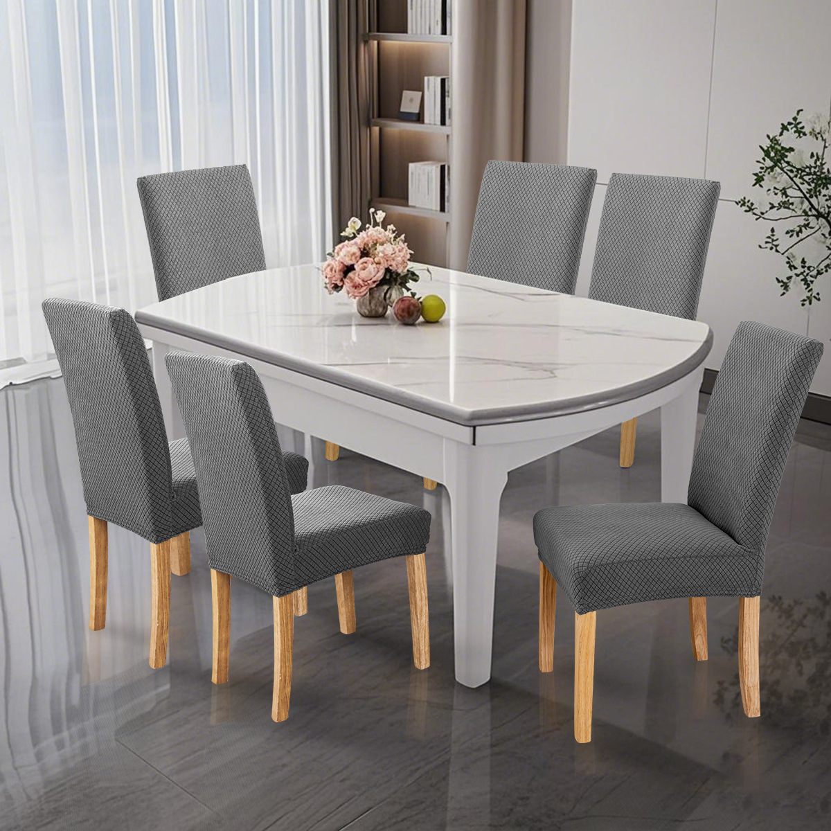 Funda para silla elástica especial transfronteriza Four Seasons Funda para silla de comedor jacquard general Funda para silla antideslizante y resistente al desgaste para el hogar al por mayor