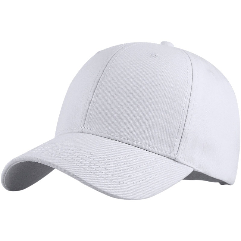 Factory Direct Sale Men's Hats for Autumn and Winter, Large Size Plain Hard-Brimmed Baseball Caps, Large Head Circumference, Oversized Peaked Caps, Wholesale in Stock