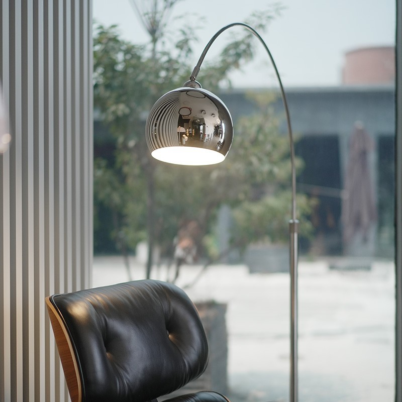 Diseñador danés frandsen pesca luz de piso lujosa italiana sala de estar sofá arte sentido de la luz vertical