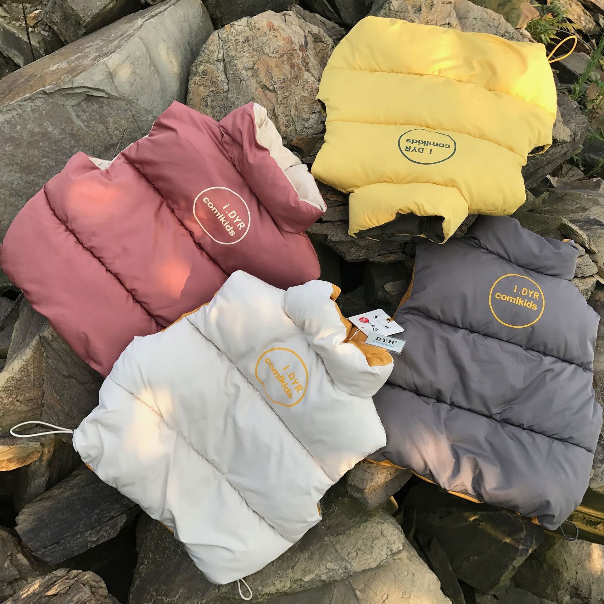 Chaleco de algodón para niños, ropa infantil nueva de 2025, chaleco cálido con cuello alto para bebés, niños y niñas