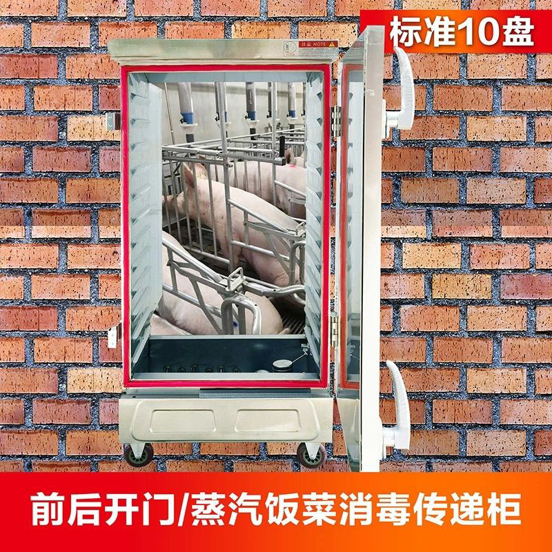 Puerta abierta delantera y trasera puerta abierta doble gabinete de transferencia para granja de comidas de vapor de granja de cerdos desinfección de alta temperatura gabinete de arroz al vapor caja de vapor