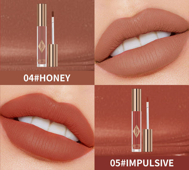 Cross-border JOLLY JOJO Matte Lip Gloss Lip Gloss, Colored velvet matte lipstick undefined