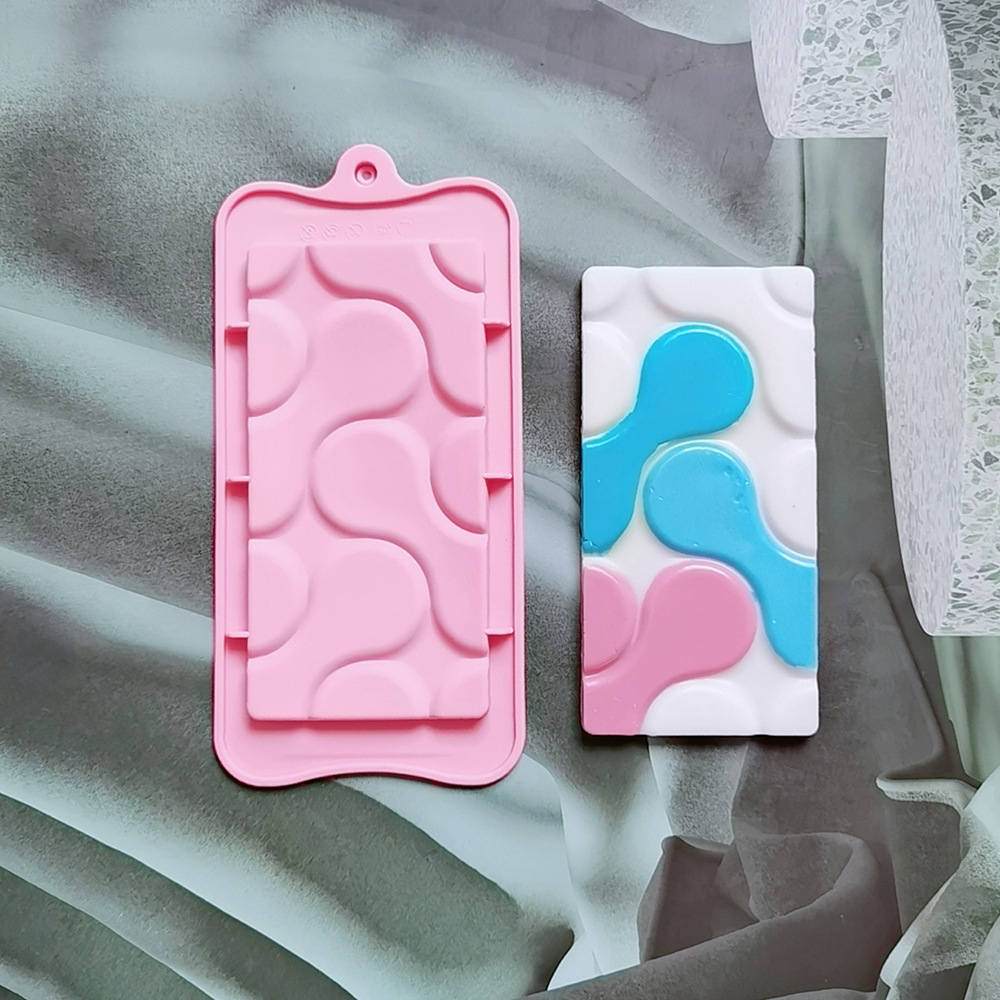 126 galletas de chocolate molde de silicona molde de postre pastel de cocina horneador Ma Green