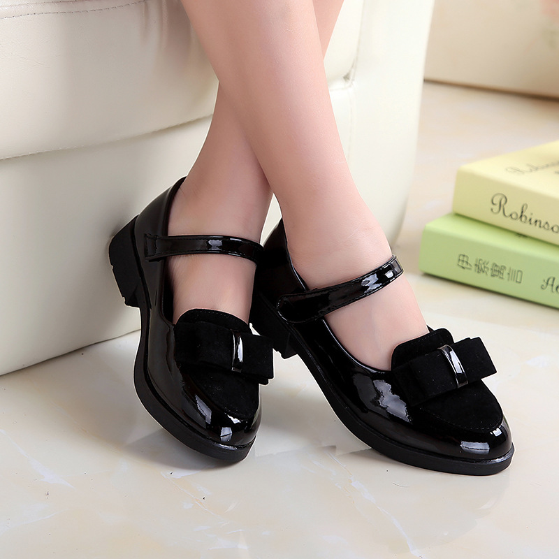 Girls leather shoes 2021 new style 3 spr...