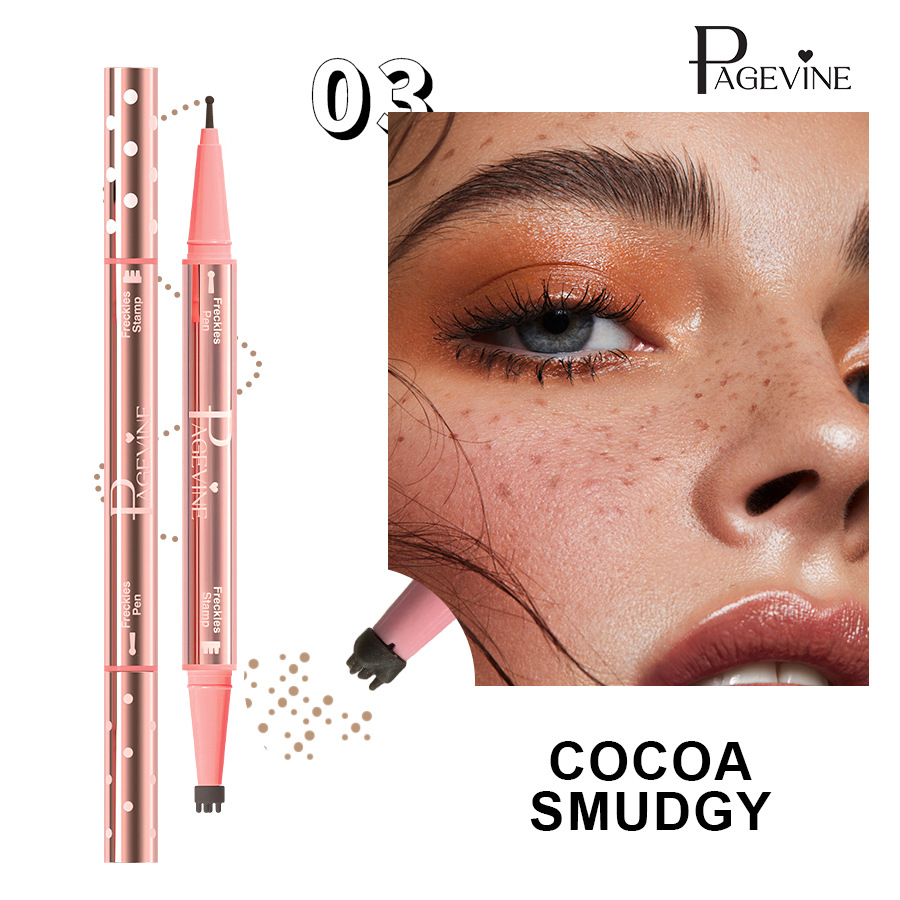 Transfronterizo maquillaje de color PAGE VINE sello de dos cabezas pecas rápido secado impermeable punto punto de punto lápiz de línea de ojos impermeable sin manchas