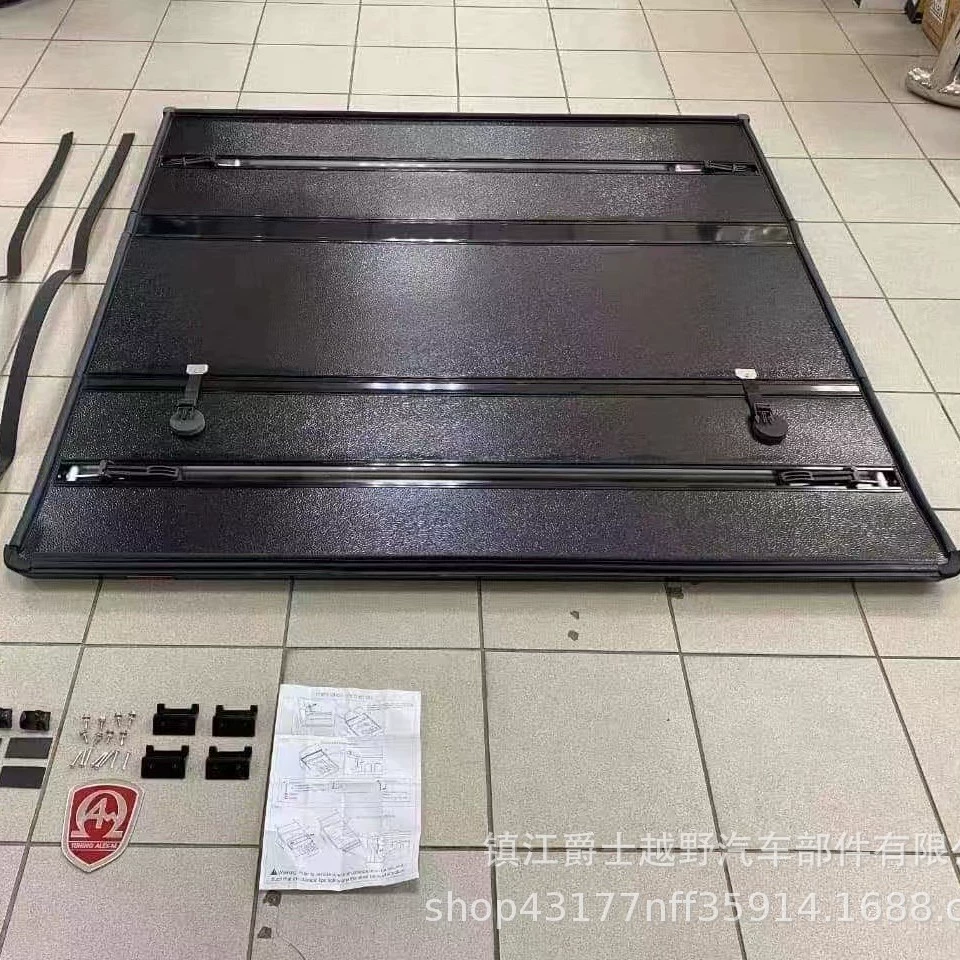 Подходит для пикапа Ford Raptor Tantu Ram DMAX Revo, Модифицированная складывающаяся втрое плоская крышка из алюминиевого сплава
