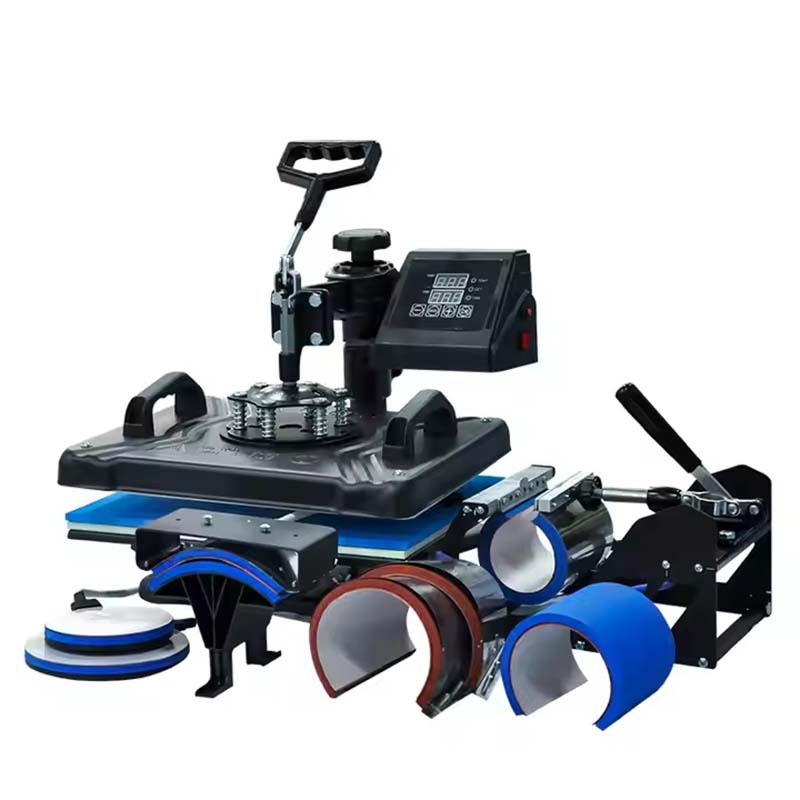 Transfronterizos para la prensa en caliente y ocho en uno máquina de pintura en caliente, bolsas de camiseta, sombreros, tazas, logotipo, fábrica de fuente de prensa en caliente