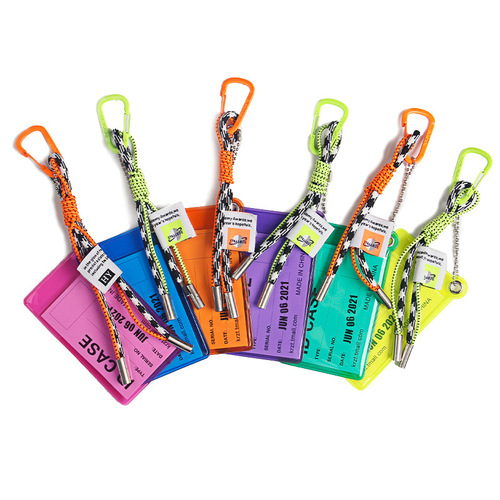 PVC transparent card bag student meal card access card pendant decorative bag backpack bus card male accessories school bag female
