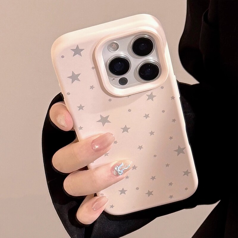 Full Screen Stars Suitable for iPhone 17 Pro Max, Korean Style 16 Pro, Apple 15 Phone Case, 14/13 Matte and Dirt-Resistant Full Screen Stars Suitable for iPhone 17 Pro Max, Korean Style 16 Pro, Apple 15 Phone Case, 14/13 Matte and Dirt-Resistant