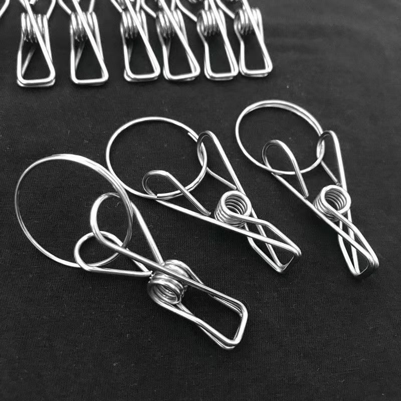 Stainless Steel Clips, Metal Underwear Clips, Sock Racks, Pants Clips, Shoe and Sock Storage Clips, Stainless Steel Clips with Hooks