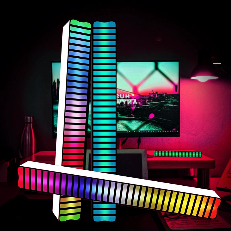 Новая RGB подсветка атмосферная лампа с управлением по музыке ритма, автомобиль USB датчик LED лампа атмосферы кросс‑бордер