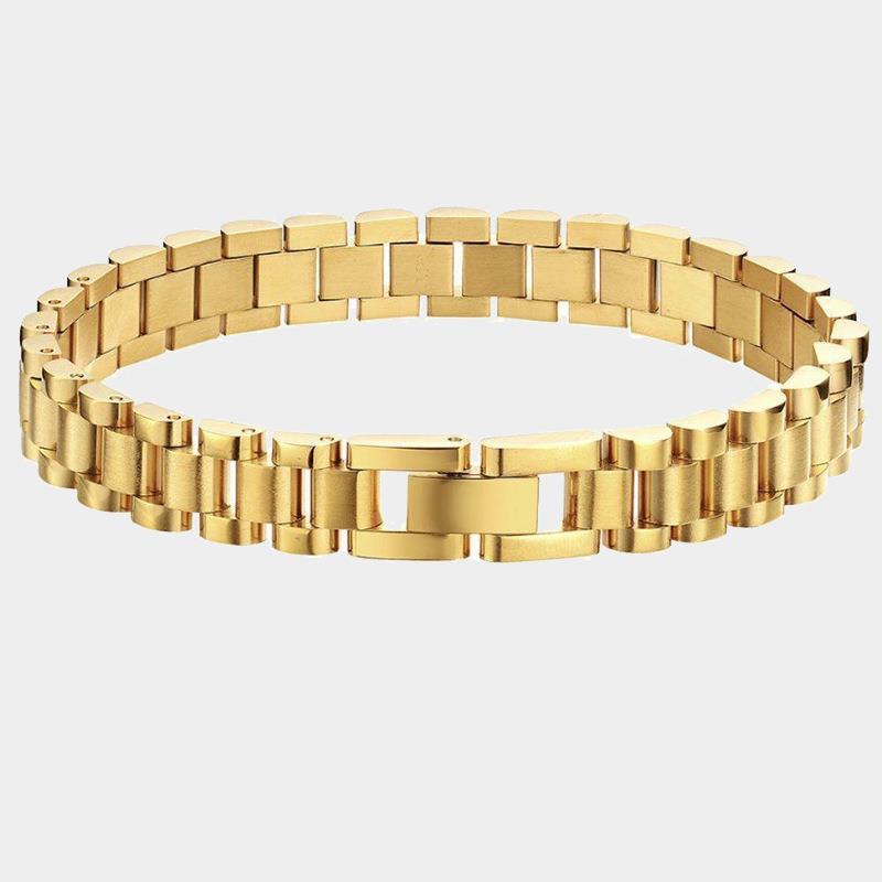 Simple Style Geometric Titanium Steel Plating Bracelets display picture 20