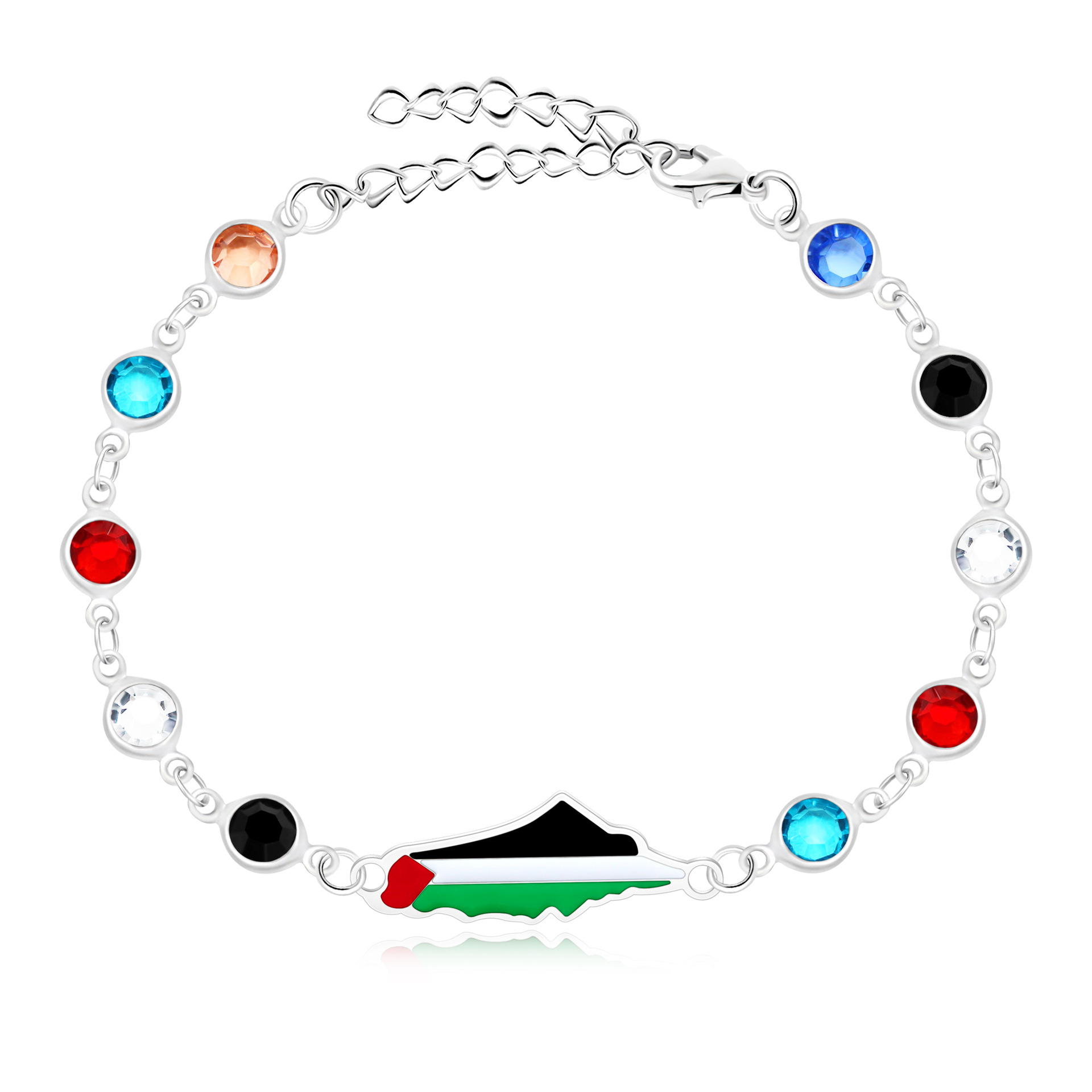 스테인레스 스틸 라운드 다이아몬드 체인 화이트