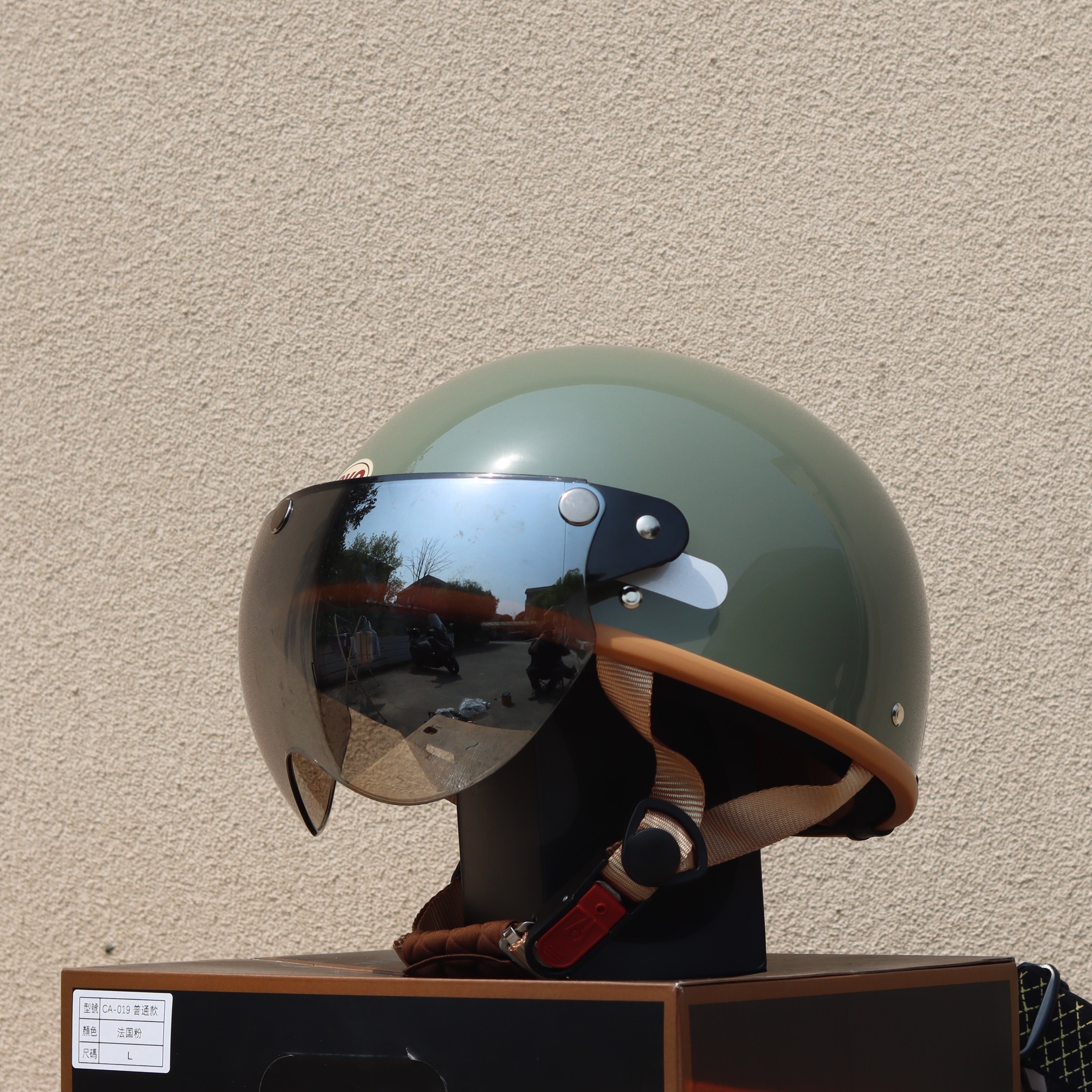 Taiwan Retro Half Helmet Motorcycle Electric Lightweight 3C Summer