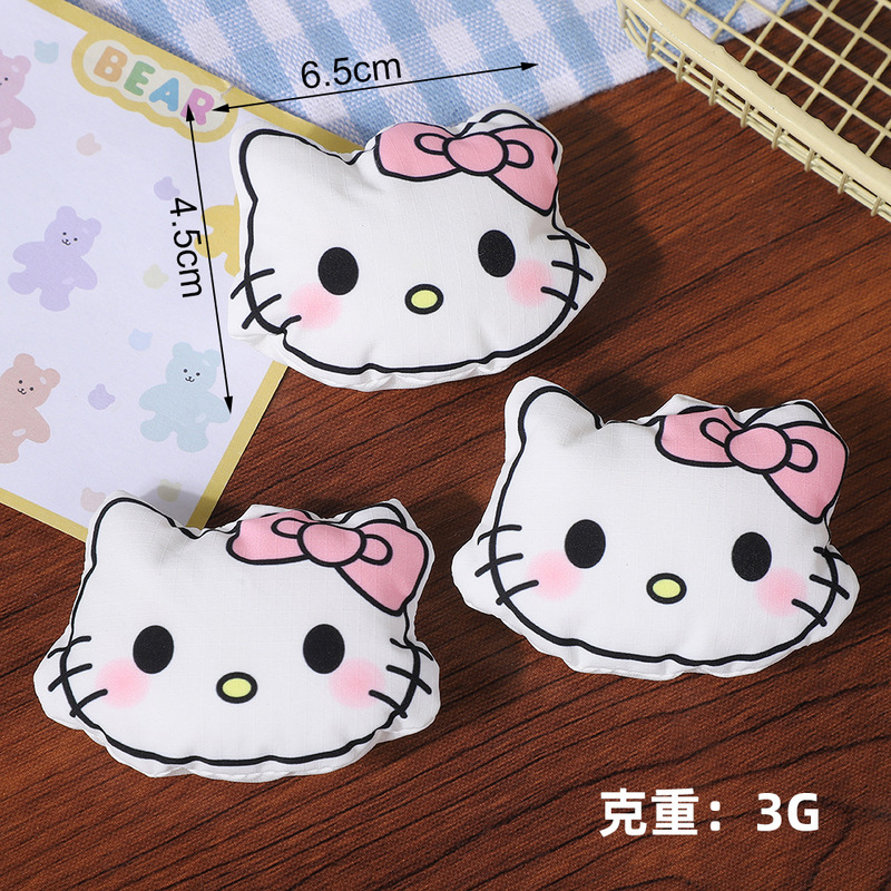 日韩可爱KT猫充棉公仔diy饰品配件卡通布艺蝴蝶结凯蒂猫胸针辅料|undefined