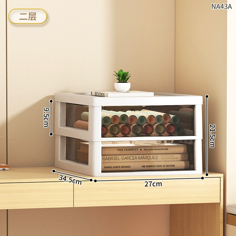 Mobile Drawer Storage Cart, Multi-Layer Rolling Cabinet, 2–8 Tier, Compact Desk Organizer