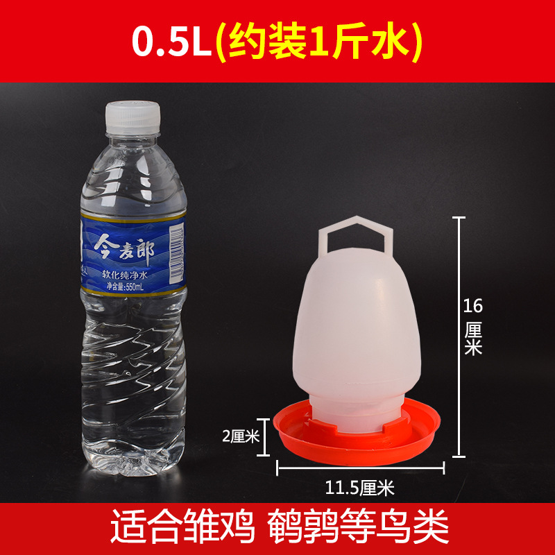 Fregadero de pollo botella de agua potable cubo dispensador de agua potable de pollo alimentador de agua automático hervidor de alimentación de pollo suministros de equipos de cría de pollos