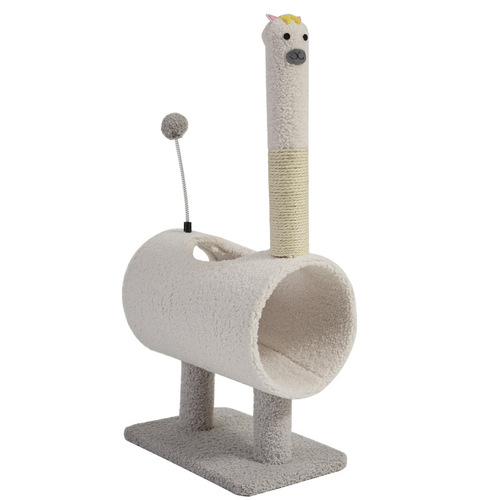 New animal series small climbing frame, wear-resistant cat nest, integrated sisal cat scratching post, velvet cartoon shape cat toy