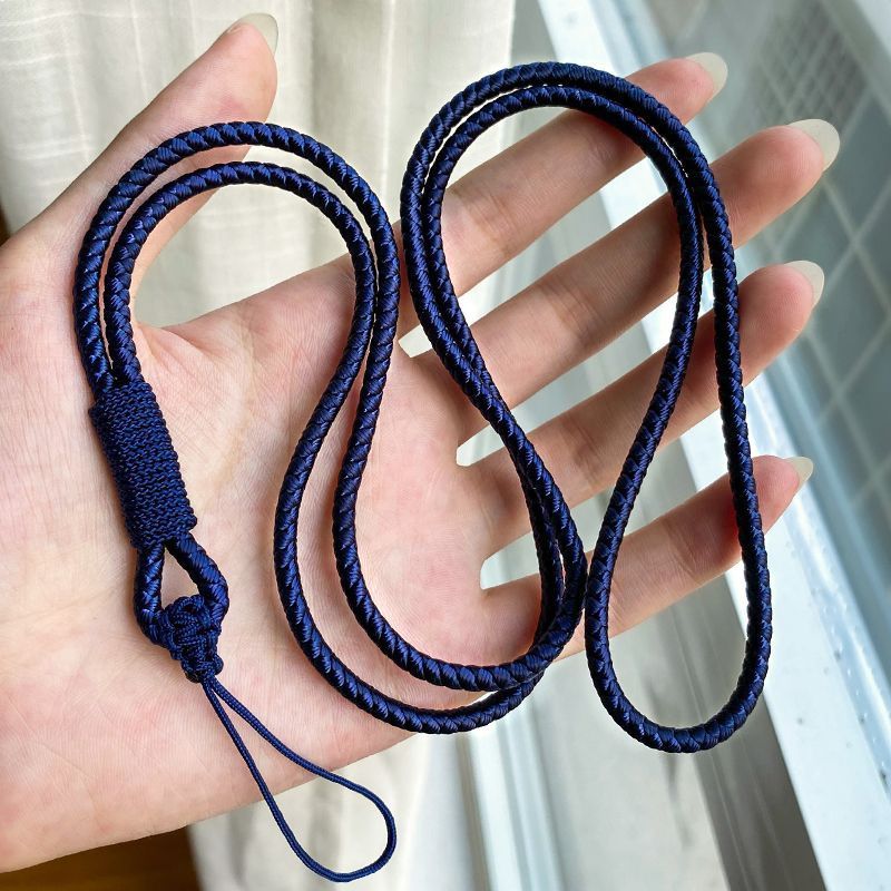 ロングタイプの手編みシンプルな首掛け携帯電話のストラップ|undefined