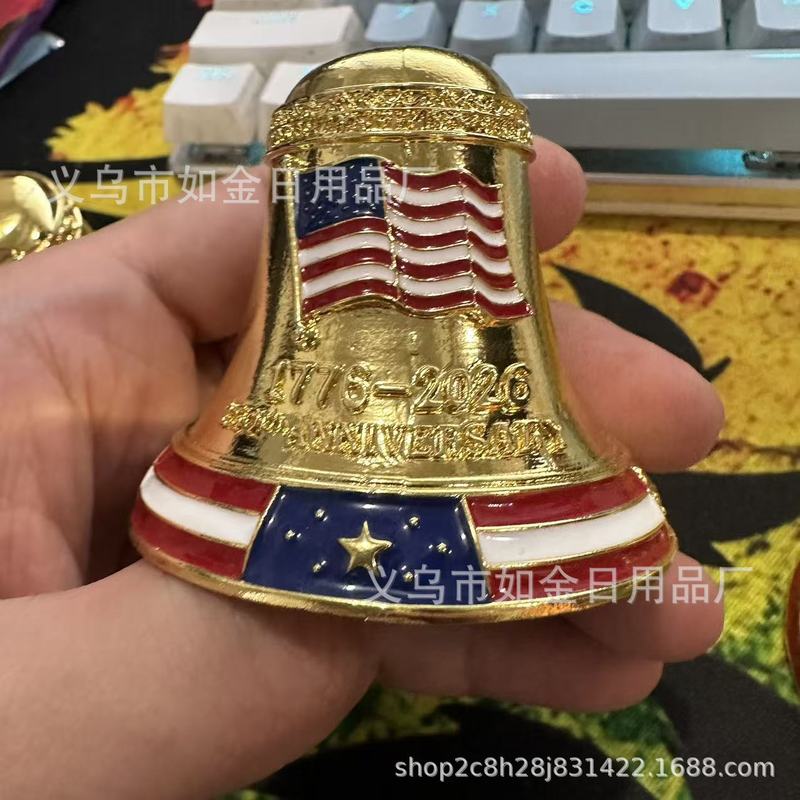 跨境新款250th Anniversary Bell Ornament250周年圣诞纪念钟饰|undefined