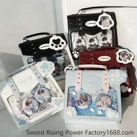 日系双背痛包百搭时尚猫咪感甜酷潮流手提包熊熊总督清新甜美