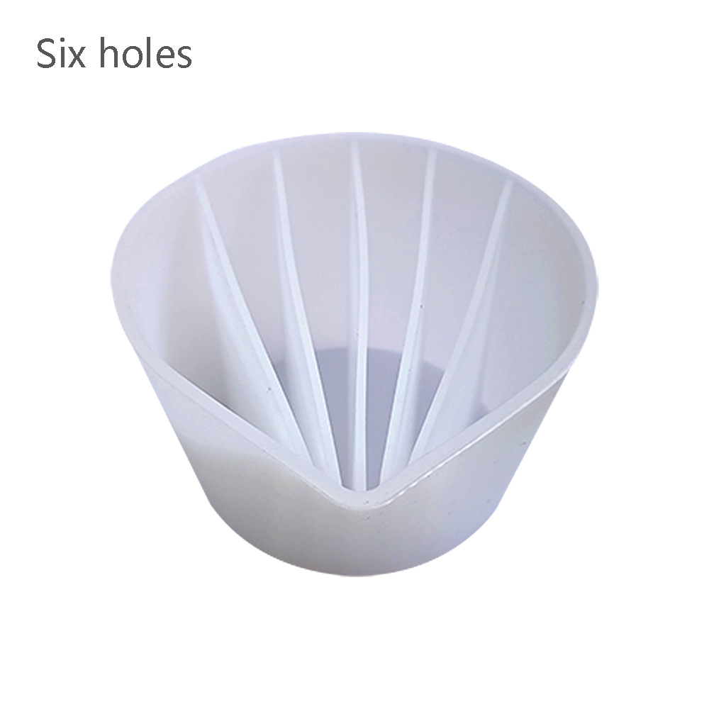 678-hoyos de goma de silicona taza de mezcla de silicona de color mezclado taza de goma de color DIY mezcla multifuncional taza de silicona