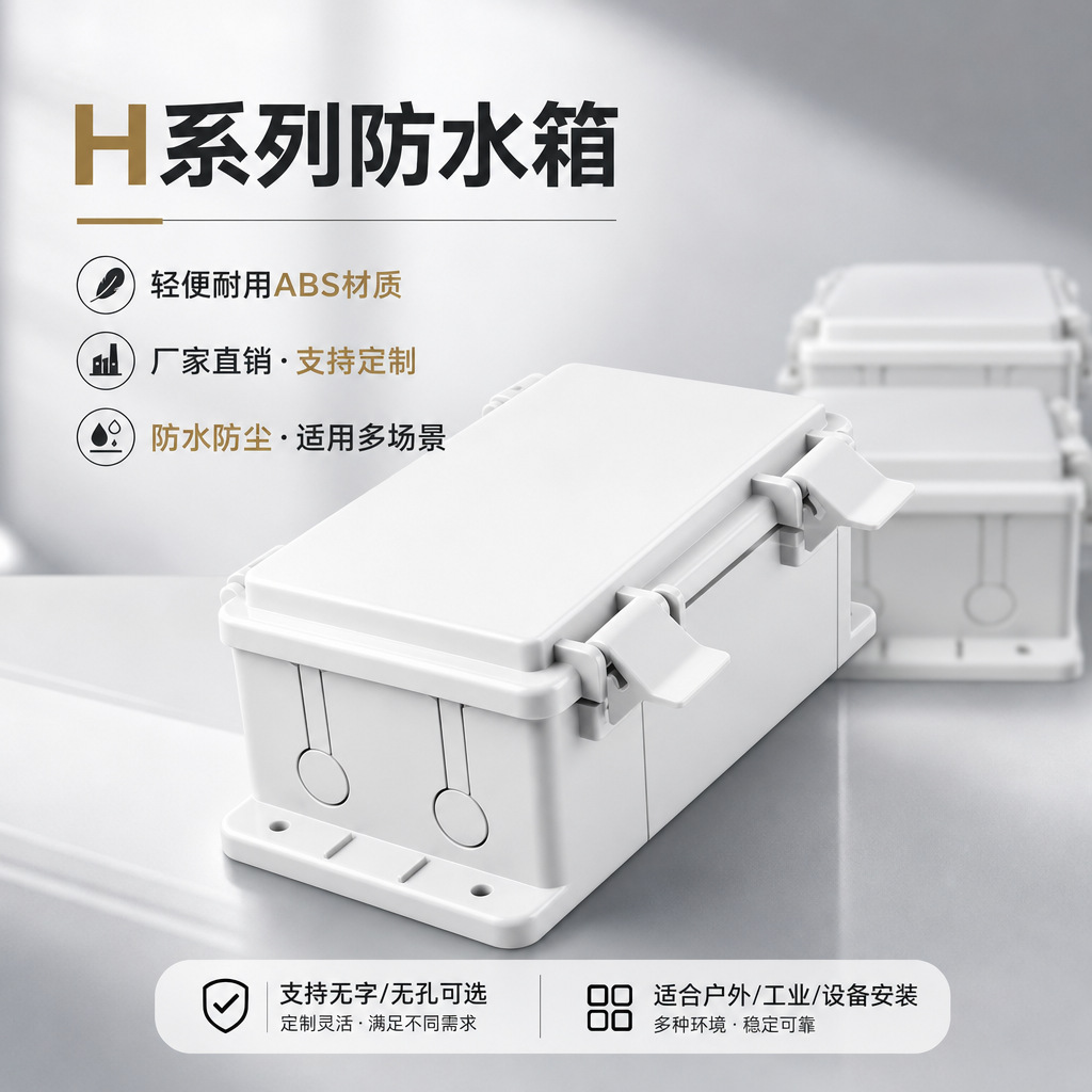 H系列IP65监控防水盒塑料防水箱监控电源防水箱接线盒室外防水盒