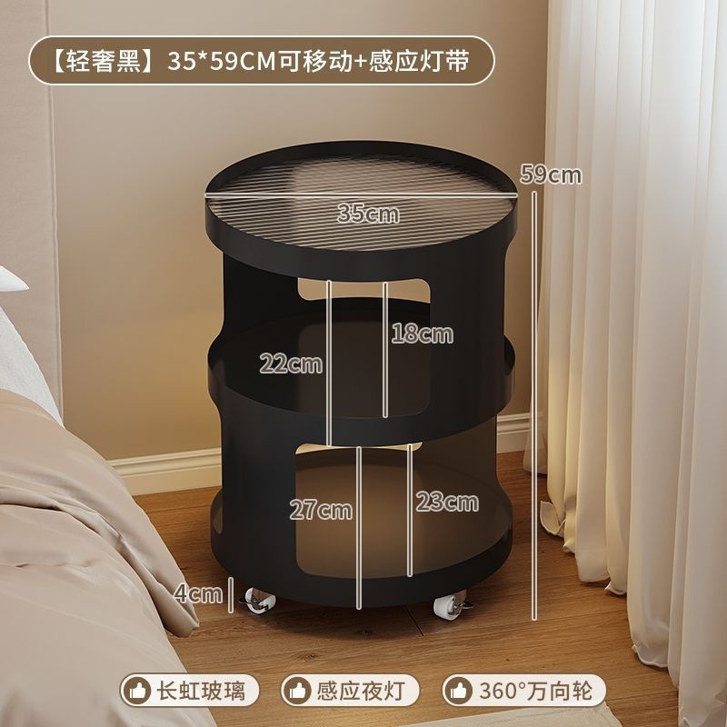 [라이트 럭셔리 블랙] 35*59cm 이동식 + 센서 라이트 스트립