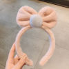 Plush headband, cartoon hairgrip for face washing, hairpins, hair accessory, with little bears, internet celebrity