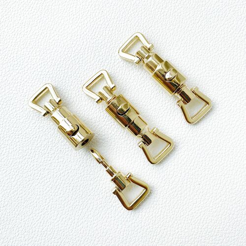 Manufacturer luggage hardware lock, bag hardware lock, women's bag lock, light gold women's bag long mortise lock