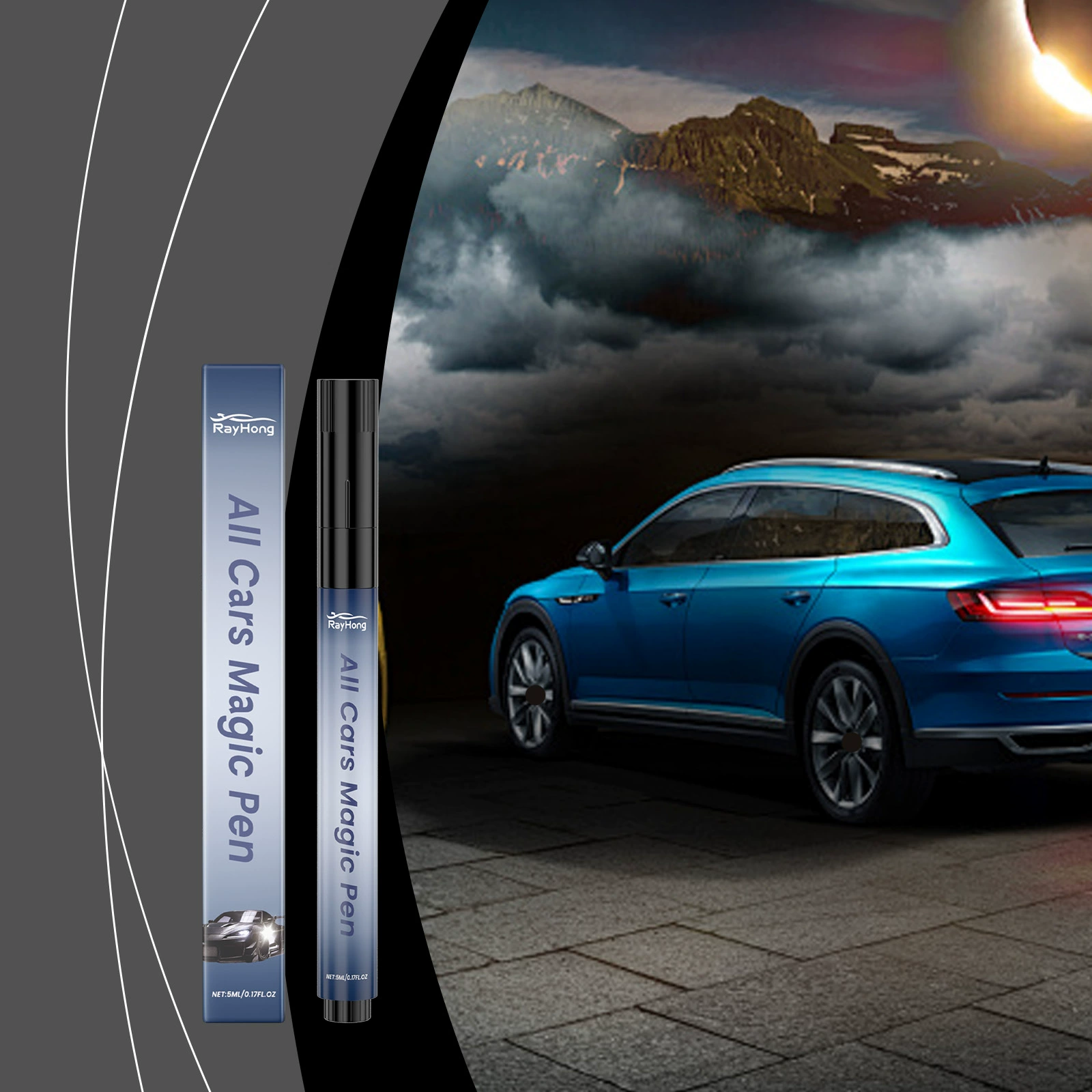 RAYHONG Ручка для ухода за царапинами автомобиля, ремонт царапин, полировка, цветной тонировщик