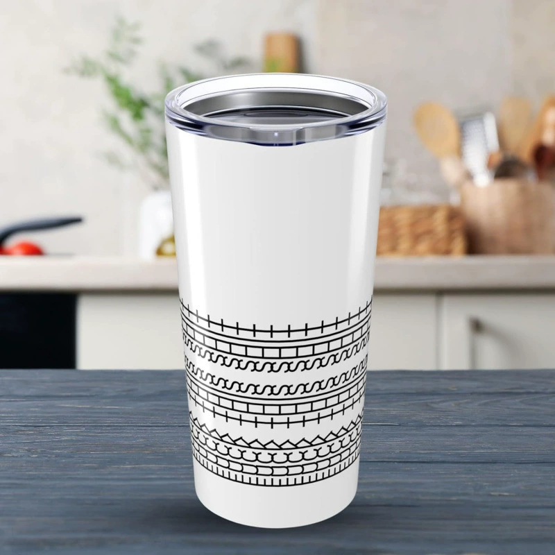 Изолированная кофейная кружка из нержавеющей стали с секретной саркастической цитатой «Fuck This Shit Hidden Messa»