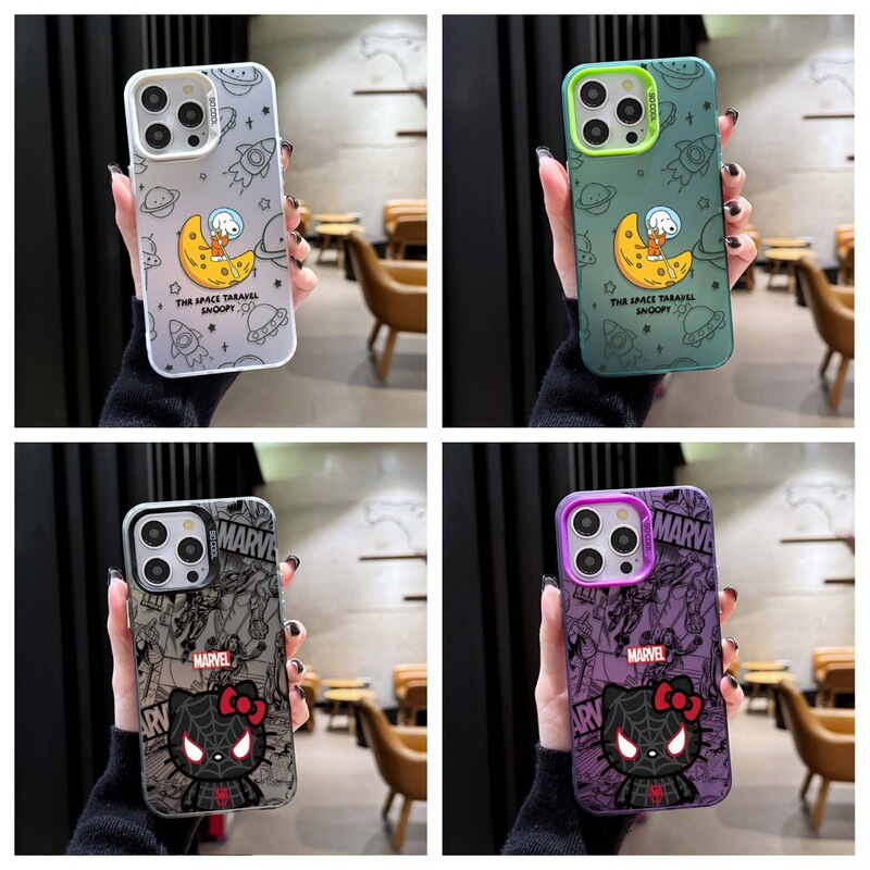 Suitable for Apple 16Promax Mobile Phone Case Iphone17Air Fashionable 15 Cartoon Anti-Fall Case for Girls with Good Looks Suitable for Apple 16Promax Mobile Phone Case Iphone17Air Fashionable 15 Cartoon Anti-Fall Case for Girls with Good Looks