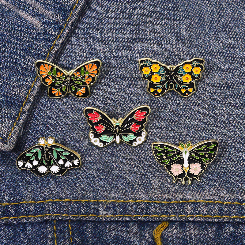 Fashion Flower Butterfly Alloy Stoving Varnish Unisex Brooches display picture 4