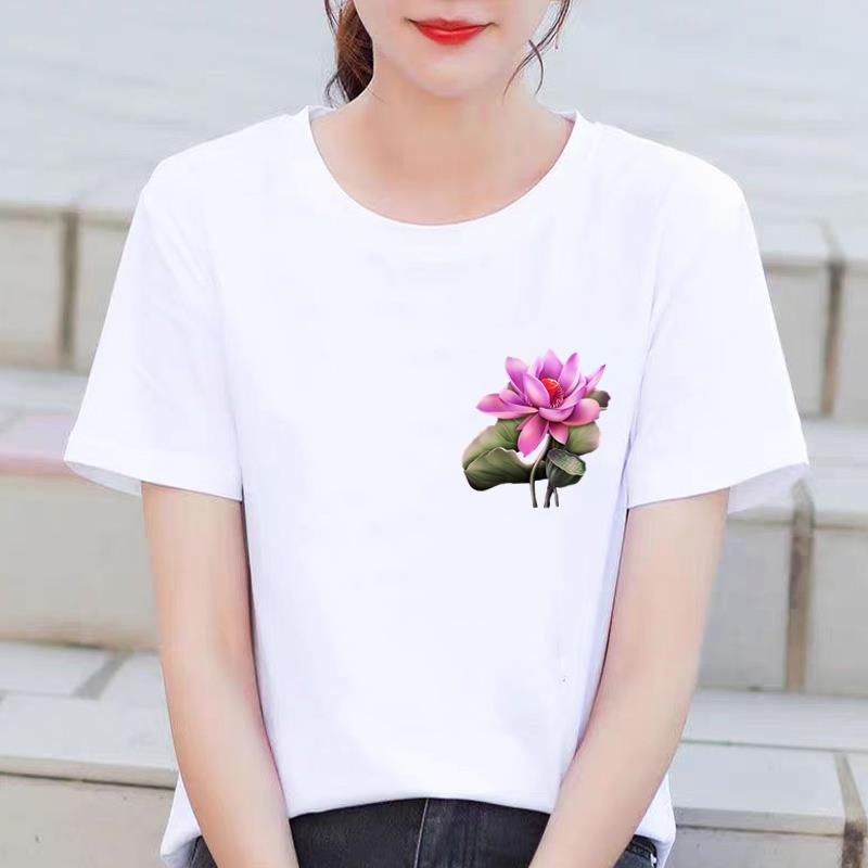 작은 그림 흰색 티셔츠 NX-9D