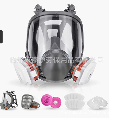 Máscara antigás para pintura en aerosol, polvo, productos químicos, pesticidas, renovación, pulido, mismo modelo que 6800, protección contra incendios, dropshipping transfronterizo